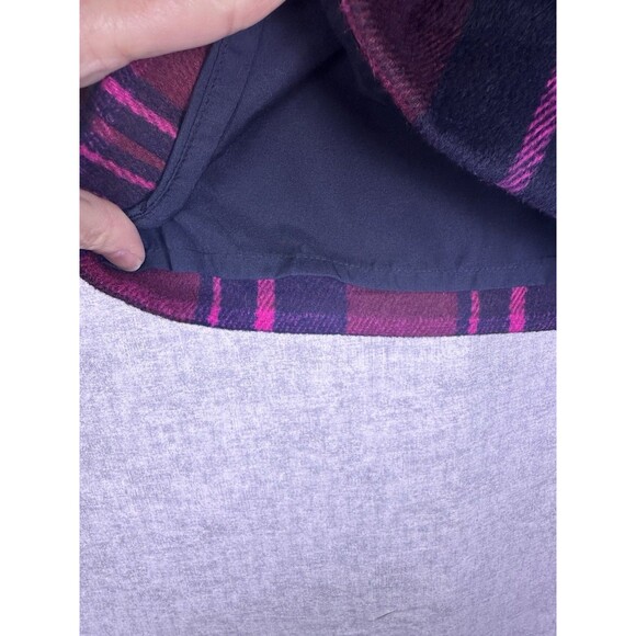 Loft Skirt Size 2 Short Pink Plaid Wool Checkered  Lined Side Zip Button Accent - Picture 3 of 6